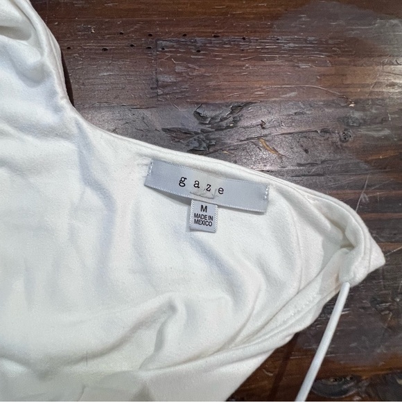 Off White Tank Bodysuit Size Small - Picture 3 of 6